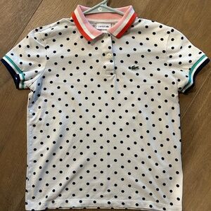 Lacoste polo short sleeve girls size 12